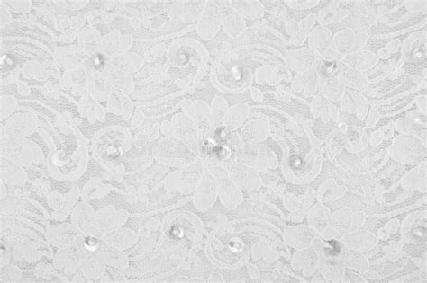 White Fabric Flower Pattern Stock Photography - Image: 20091882