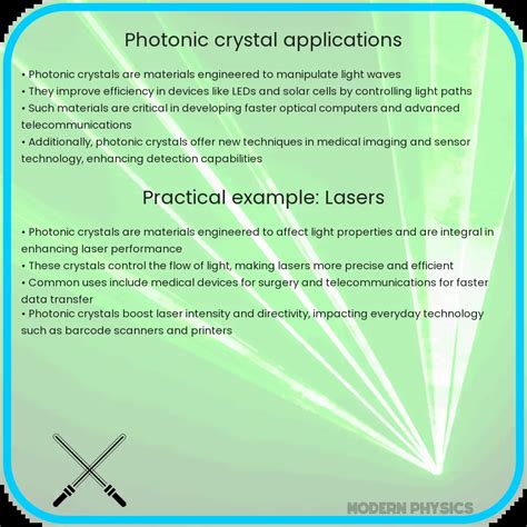 Photonic Crystal Applications | Waveguide, Sensor & Laser Tech