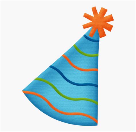 Birthday Hat Png Blue - Blue And Orange Party Hat , Free Transparent ...