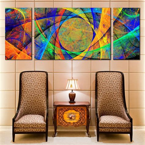 3D Abstract Canvas Wall Art, Abstract Artistic Patterns 3 Piece Canvas ...