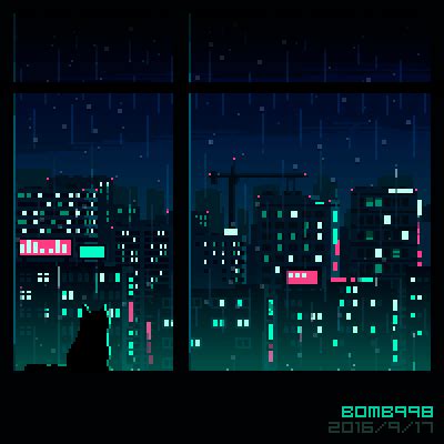 コレクション pixel art rainy city gif 415101-Pixel art rainy city gif