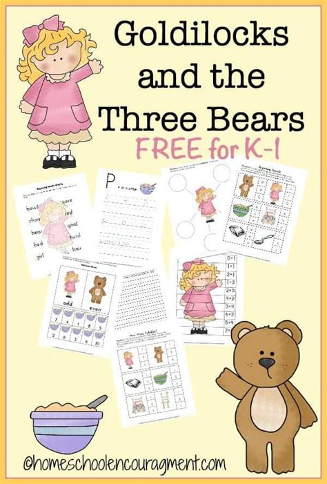 Printable Goldilocks And The Three Bears Activities - Printable Templates