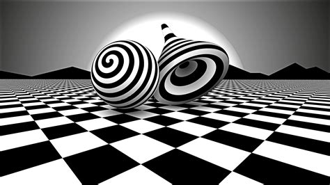 Black White Optical Illusion, HD 3D, 4k Wallpapers, Images, Backgrounds ...