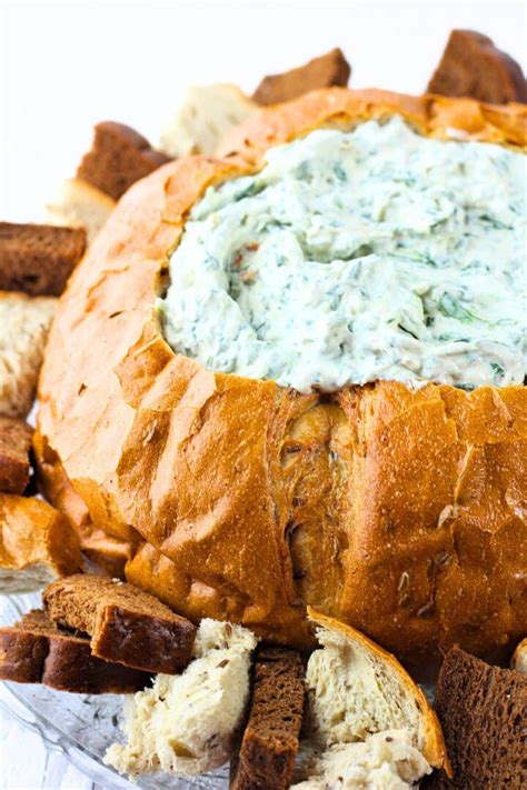 Spinach Dip In A Bread Bowl • Now Cook This!