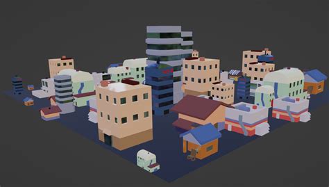 Low Poly Environment Builder Blender Addon by CGCOOL