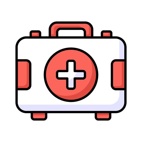 The first aid kit icon typically represents a collection of supplies ...