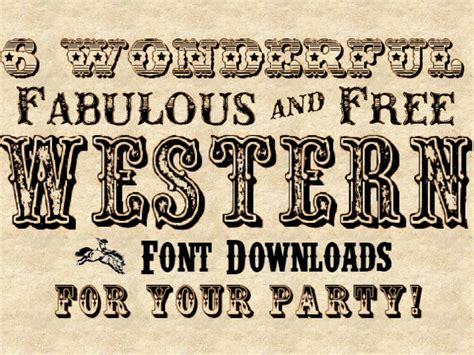 Cowboy Western Font Free Download - antik-kuriosa