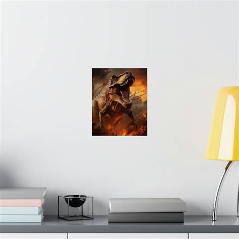 Dinosaur Poster, T-rex Poster, Prehistorical Wall Art, Tyrannosaurus ...