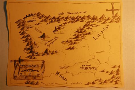 Map of Mordor by DominikFanta on DeviantArt