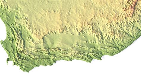 Africa Terrain 3D Map by Shustrik