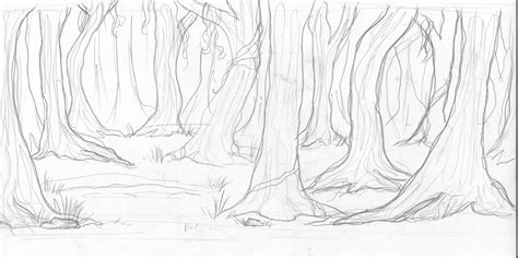 Forest Background Drawing at PaintingValley.com | Explore collection of ...