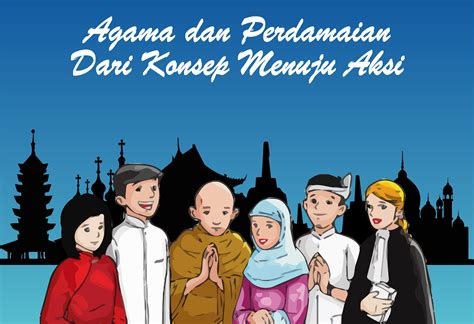 Poster Toleransi Dalam Keberagaman Agama Animasi Anak Muslim IMAGESEE