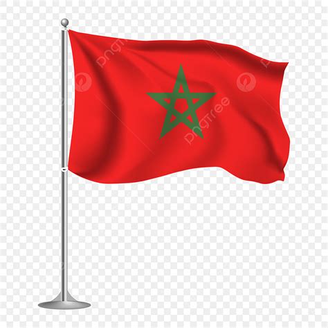 Morocco Flag Clipart Hd PNG, Hand Drawn Morocco National Flag, Morocco ...