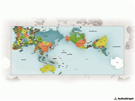 Proportionally Accurate World Map Poster - Carley Winifred