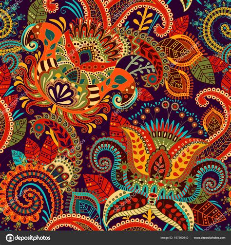 Download - Colorful seamless Paisley pattern. Decorative indian ...