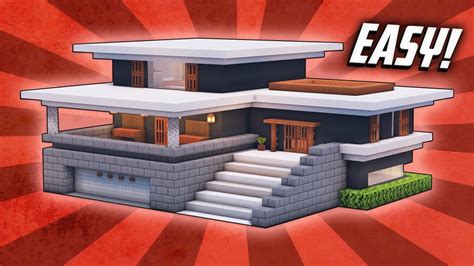 Minecraft: How To Build A Large Modern House Tutorial (#32) - YouTube