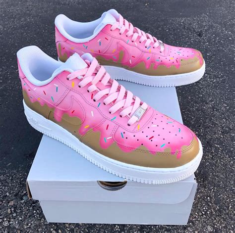 Pink Frosting Sprinkle Donut Nike Air Force 1's – B Street Shoes