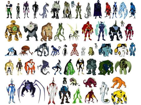 Ben 10 All Aliens Characters Cartoon TV Series Art 24x18 Wall Print ...