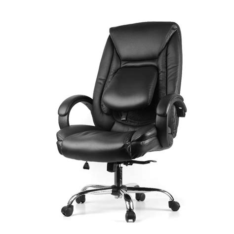 Moustache® Ergonomic Faux-Leather High Back Office Chair with ...