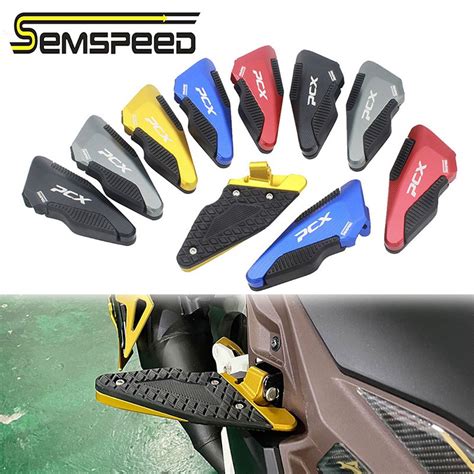 SEMSPEED PCX 160 Accessories Motorcycle CNC Rear Footrest Footpegs ...