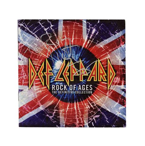 Lot Detail - Def Leppard Signed “Rock of Ages” CD Cover