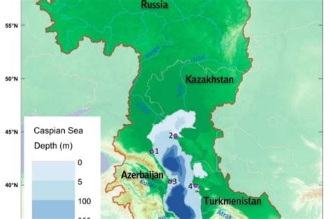 Caspian Sea evaporating as temperatures rise, study finds