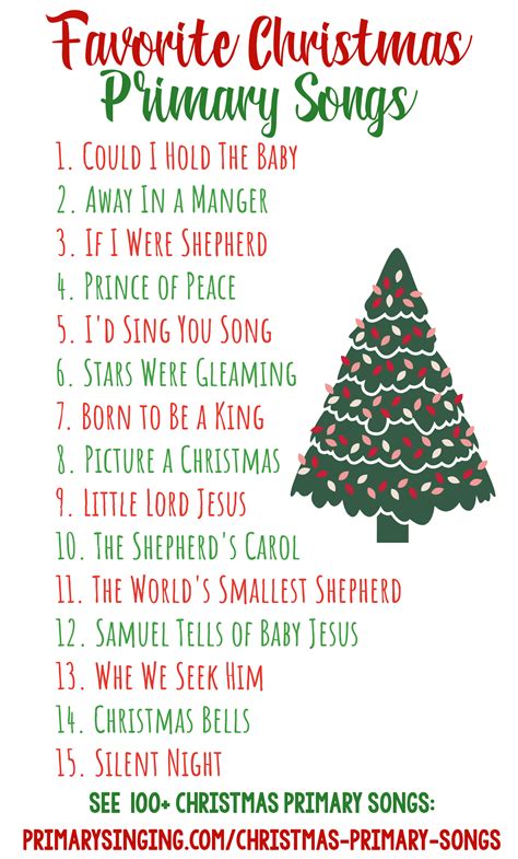 100+ Christmas Primary Songs for Singing Time - Primary Singing