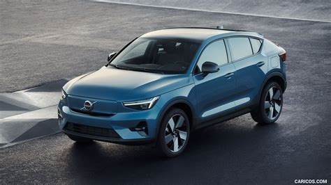 Volvo XC40 Recharge | 2023MY (Color: Fjord Blue) | Front Three-Quarter