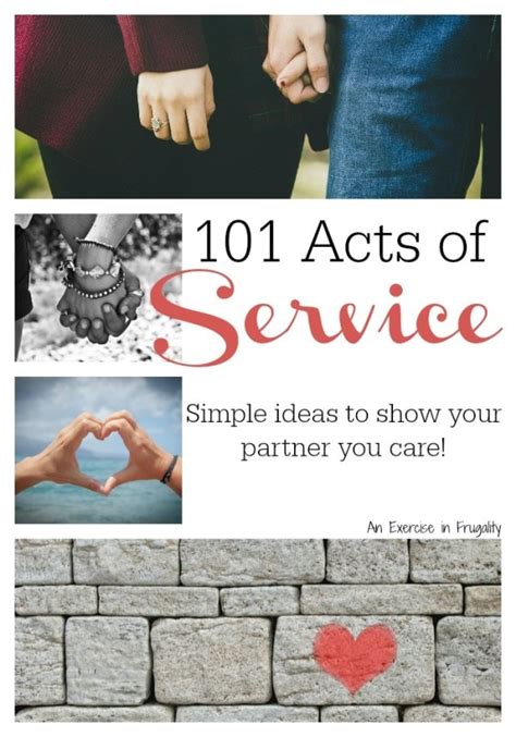 101 Acts of Service Love Language Examples and Ideas - An Exercise in ...