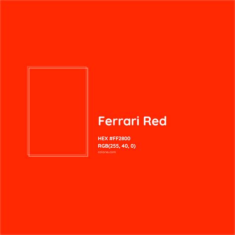 About Ferrari Red Color - Color codes, similar colors and paints ...