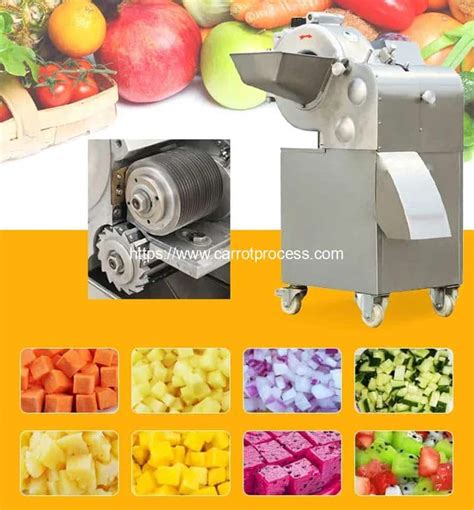 Automatic Carrot Cube Shape Dicer Cutting Machine | Carrot Processing ...