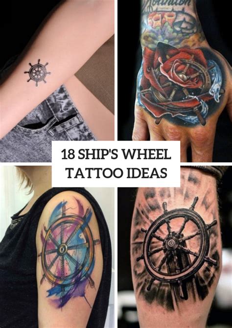 18 Incredible Ship Wheel Tattoo Ideas - Styleoholic