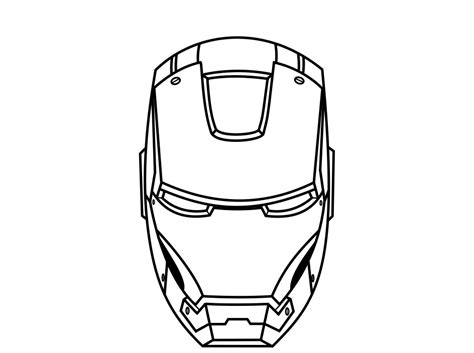 Iron Man Face Drawing at GetDrawings | Free download