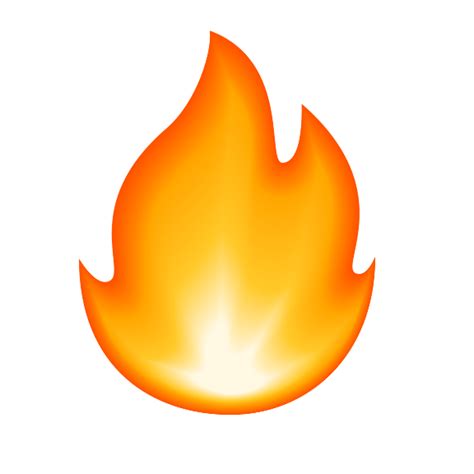 Fire Emoji Icon Flame Symbol Heat Graphic Free HD PNG | PNG All