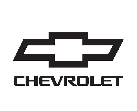 Chevrolet Brand Logo Car Symbol With Name Black Design Usa Automobile ...