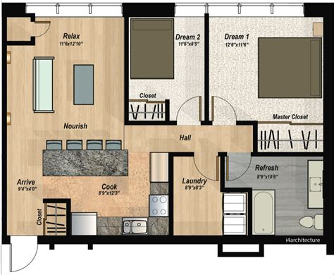 Condo Floor Plans 2 Bedroom - floorplans.click