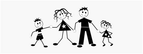 Stick Figure Family Clipart Png - bmp-a