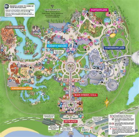 Magic Kingdom - Park Guide Map and Attraction Information