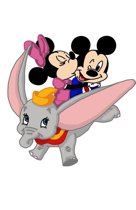 Mickey and Minnie on Dumbo | Minnie mouse pictures, Disney clipart ...