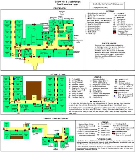 Silent Hill 2 Lakeview Hotel Map (GIF) - StarFighters76 - Neoseeker ...