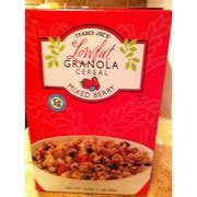 Trader Joe's Lowfat Granola Cereal - Mixed Berries: Calories, Nutrition ...