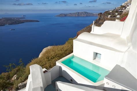 Holiday Villa in Santorini, Greece - Two cave houses with private pool ...