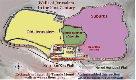 Walls Of Jerusalem Nehemiah Map - Maps For You