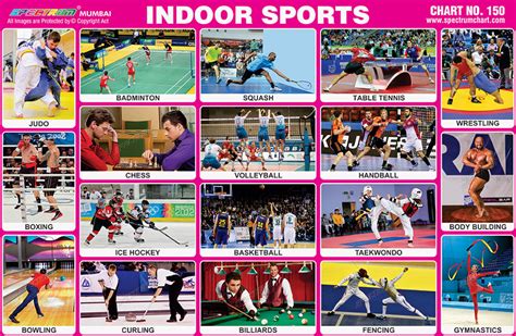 Spectrum Educational Charts: Chart 150 – Indoor Sports