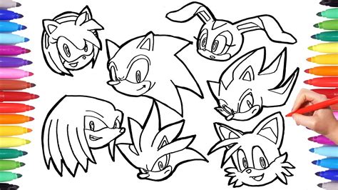 Sonic the Hedgehog Coloring Pages | Watch How to Draw All Sonic ...