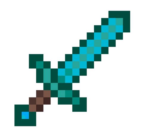 This is my diamond sword pixel art hope u guys like it (it's not the ...