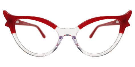 Cute Red Cat Eye Glasses | Cat eye glasses frames, Cat eye glasses ...