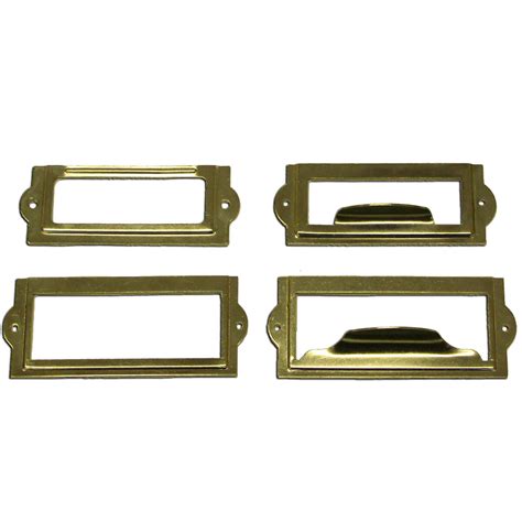 Metal Label Holders in Brass and Nickel | TALAS