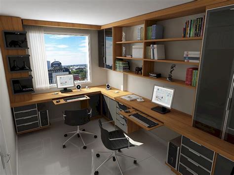 Home Office Design Ideas For Small Spaces Work Office Small Station ...