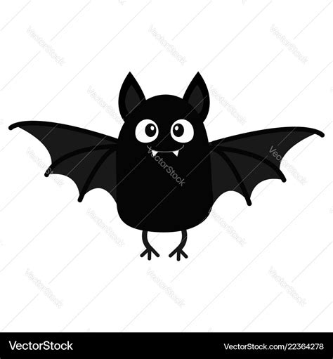 Bat vampire happy halloween cute cartoon baby Vector Image